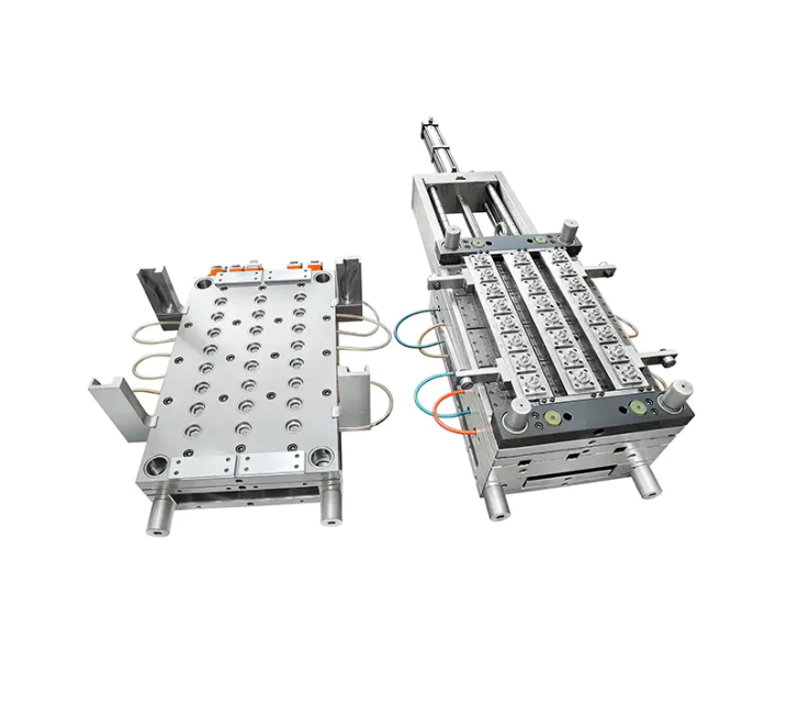 Plastic cap compression molding machine